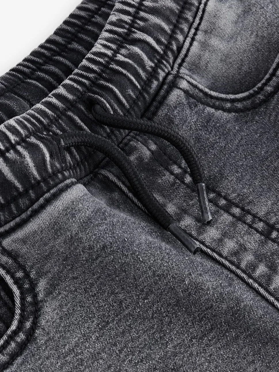 Grijs - Jeans met stretch en elastische taille (3-16 jr)