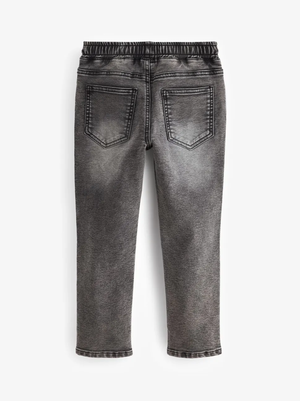 Grijs - Jeans met stretch en elastische taille (3-16 jr)