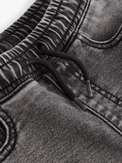 Grijs - Jeans met stretch en elastische taille (3-16 jr)
