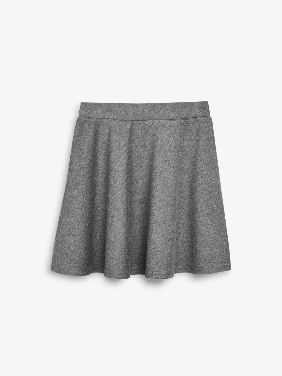 Grijs - Jersey stretch school skater rok met elastische taille (3 - 17 jr)