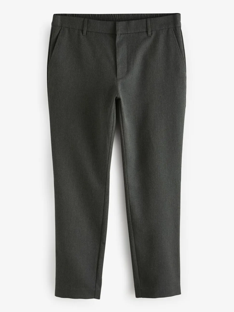 Grijs - Joggingbroek met elastische tailleband en effen voorkant