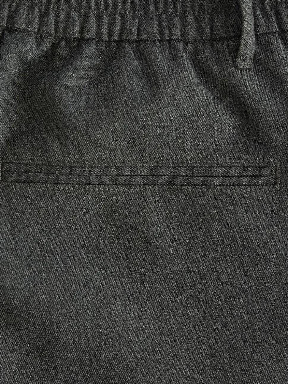 Grijs - Joggingbroek met elastische tailleband en effen voorkant