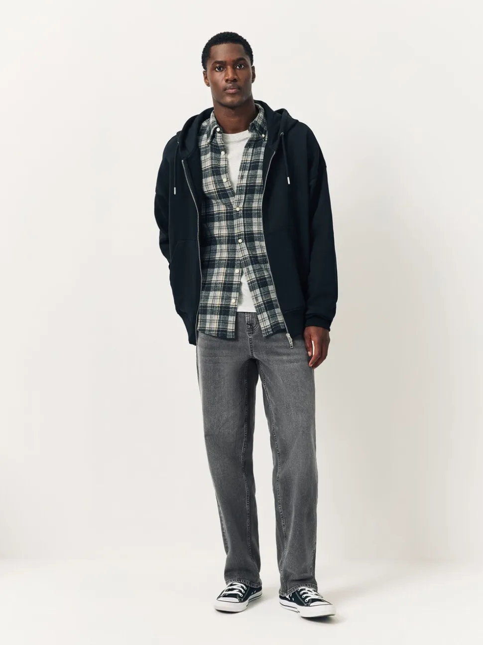 Grijs - Klassieke stretchy Jeans met relaxed fit