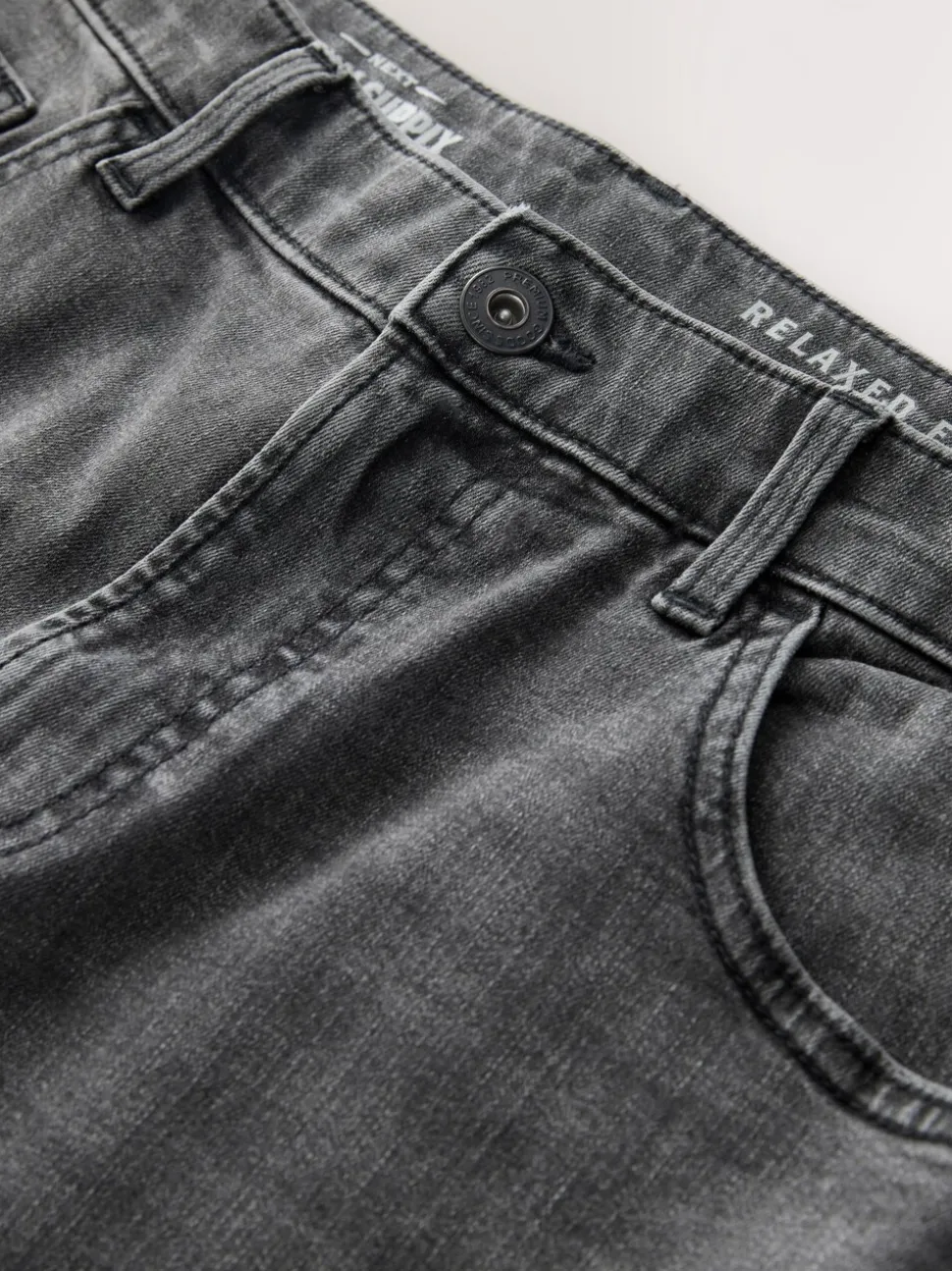 Grijs - Klassieke stretchy Jeans met relaxed fit