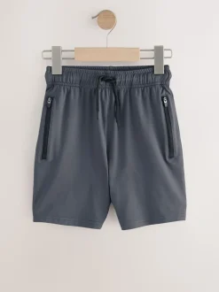 Grijs - Lichtgewicht sportshorts (3-16jr)