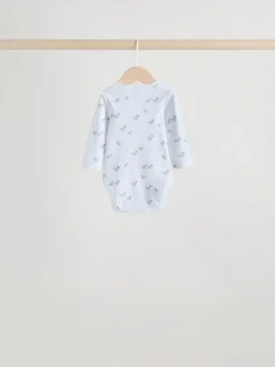 Grijs - Long Sleeved Baby Bodysuits 5 Pack