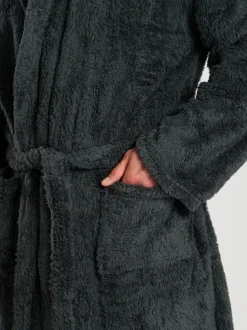 Grijs - Loungeable Sherpa kamerjas met capuchon