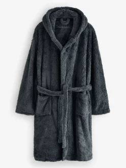 Grijs - Loungeable Sherpa kamerjas met capuchon