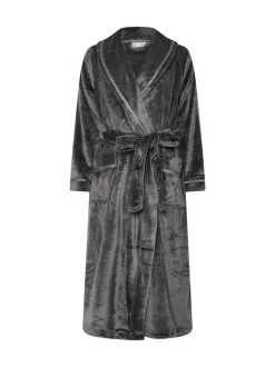 Grijs - M&Co Ribbon Shawl Collar Robe