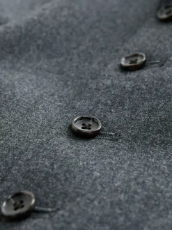 Grijs - Merino Wool Blend Suit Waistcoat