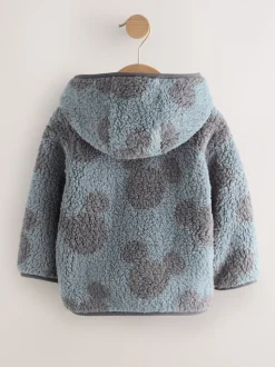 Grijs - Mickey Mouse fleece Jack met ritssluiting en Met capuchon (3mnd -8jr)