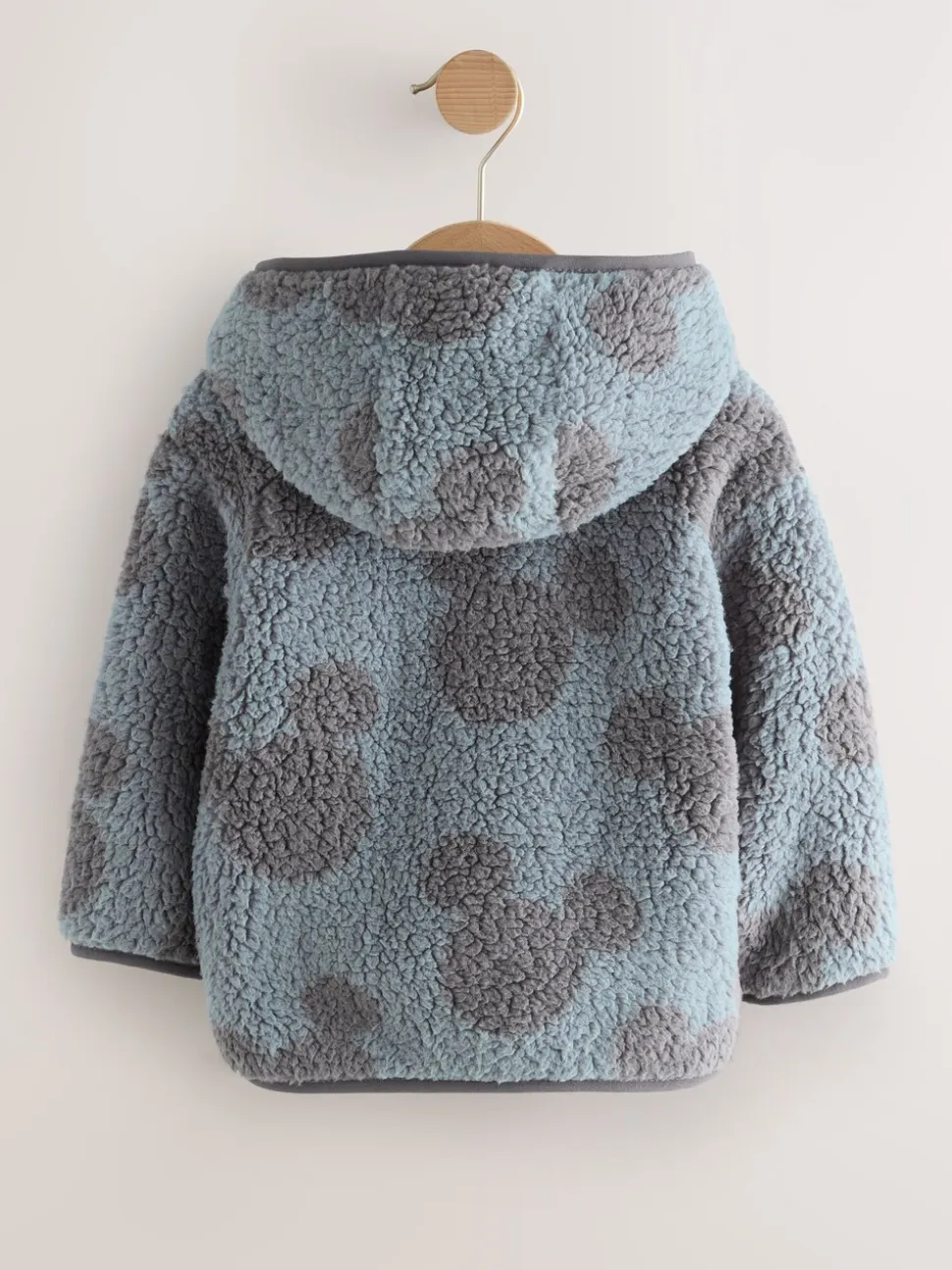 Grijs - Mickey Mouse fleece Jack met ritssluiting en Met capuchon (3mnd -8jr)