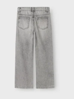 Grijs - Name It jeans met wijde pijpen