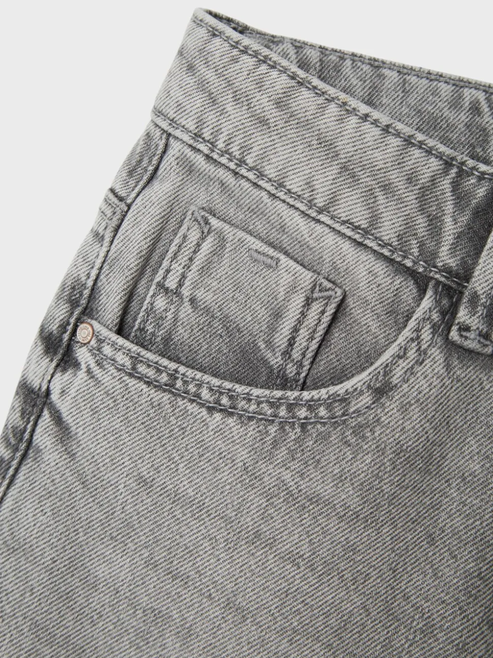 Grijs - Name It jeans met wijde pijpen