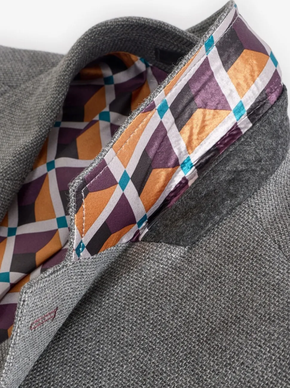 Grijs - Normale Pasvorm - Modieuze blazer met textuur