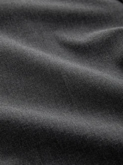Grijs - Normale Pasvorm - Signature - 100% Wollen broek met Motion Flex-tailleband