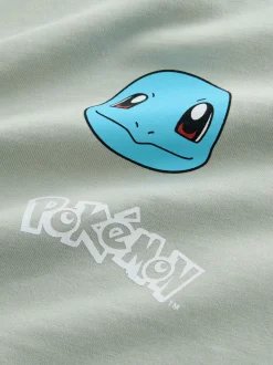 Grijs - Pokemon T-shirt met meerdere karakters op de achterkant (4-14jaar)