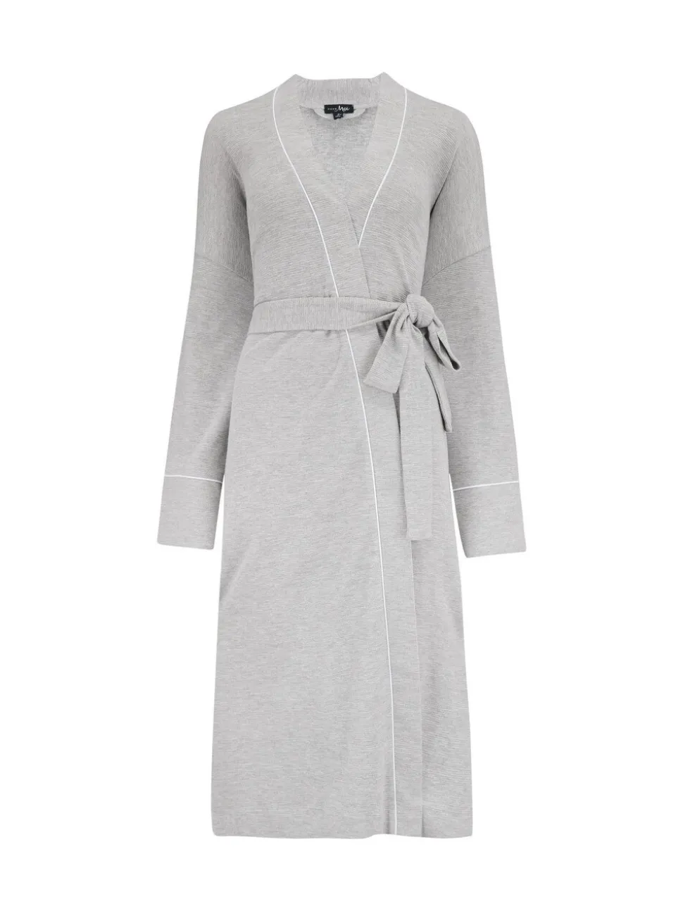 Grijs - Pour Moi Waffle Loungewear Dressing Gown