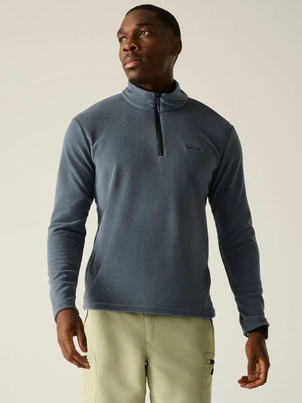 Grijs - Regatta Thompson fleece met rits bij de hals