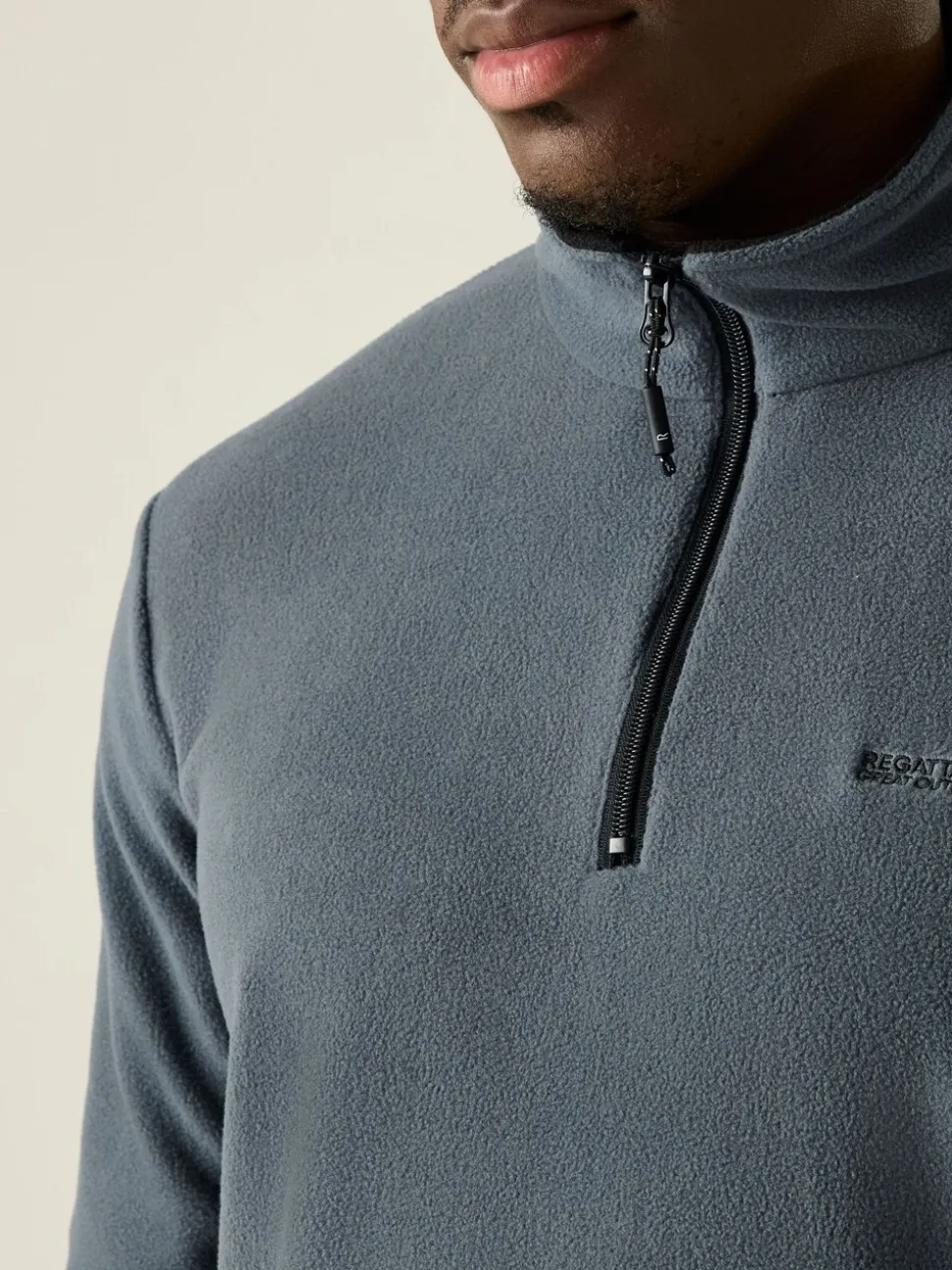 Grijs - Regatta Thompson fleece met rits bij de hals