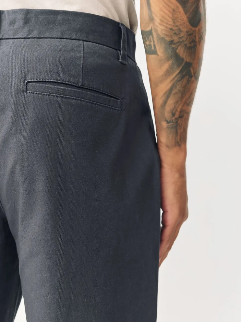 Grijs - Relaxed fit - Stretchy chino