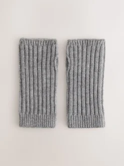 Grijs - Ribbed Handwarmer Gloves 1 Pack