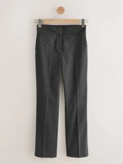 Grijs - Ruit bootcut sculpting op maat gesneden Broeken