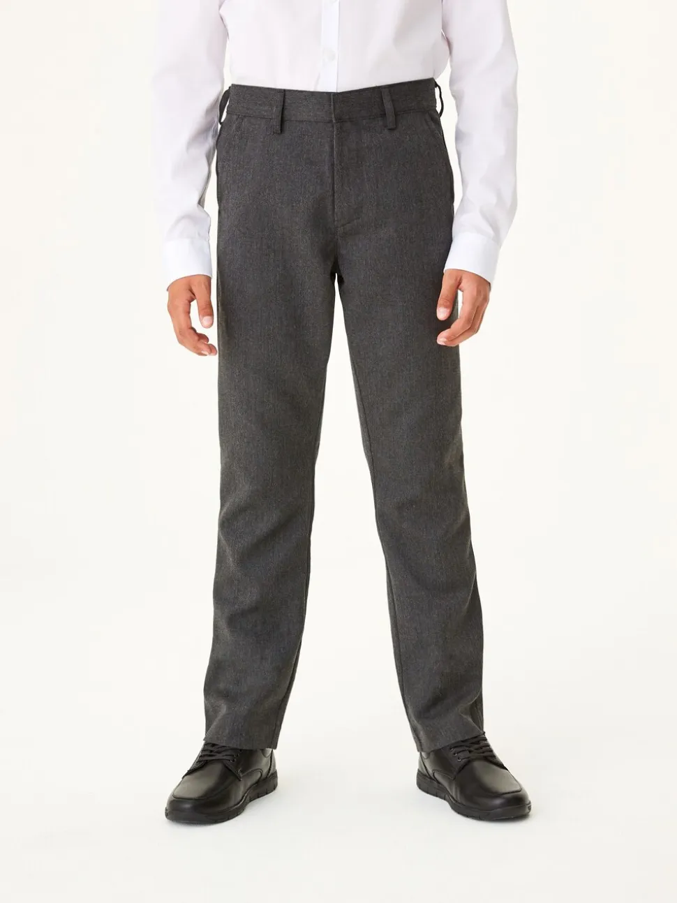 Grijs - Schoolbroek met rechte pijpen (3-17jaar)