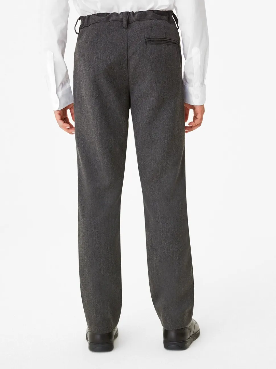 Grijs - Schoolbroek met rechte pijpen (3-17jaar)