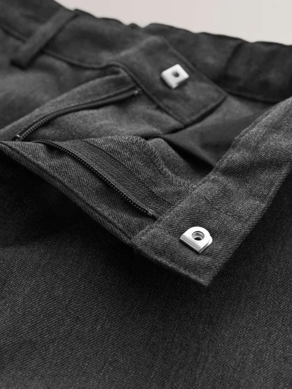 Grijs - Schoolbroek met rechte pijpen (3-17jaar)