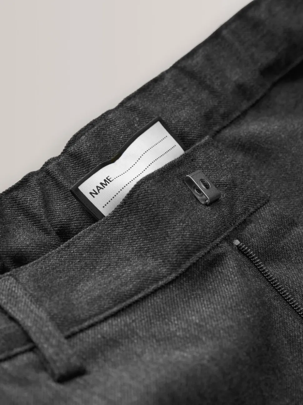 Grijs - Schoolbroek met rechte pijpen (3-17jaar)