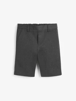 Grijs - Schoolshorts zonder plooien (3-14jr)