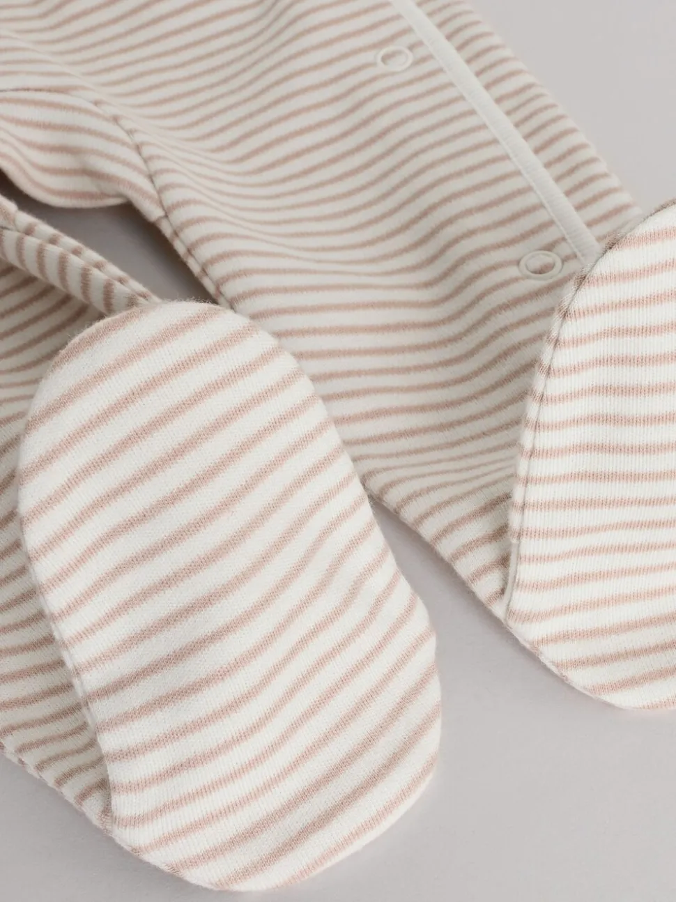 Grijs - Set 3 baby-pyjama's met zebraprint van 100% katoen (0-2jr)