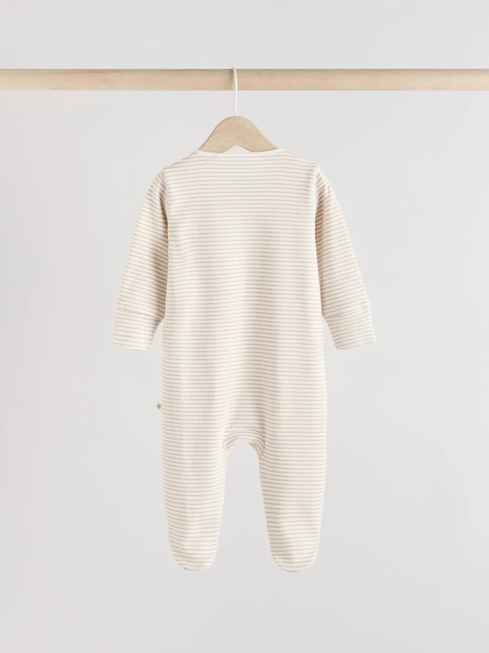 Grijs - Set 3 baby-pyjama's met zebraprint van 100% katoen (0-2jr)