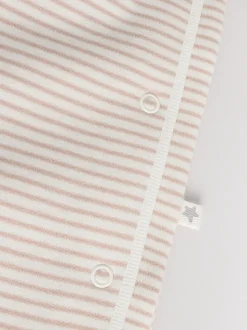 Grijs - Set 3 baby-pyjama's met zebraprint van 100% katoen (0-2jr)