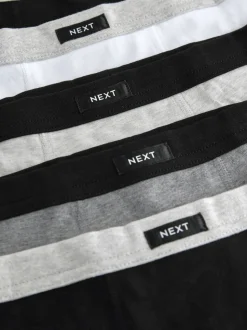 Grijs - Set van 5 boxershorts met zachte tailleband (1,5-16 jr)