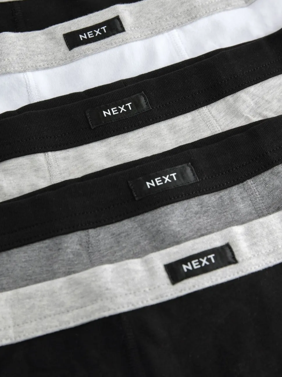 Grijs - Set van 5 boxershorts met zachte tailleband (1,5-16 jr)