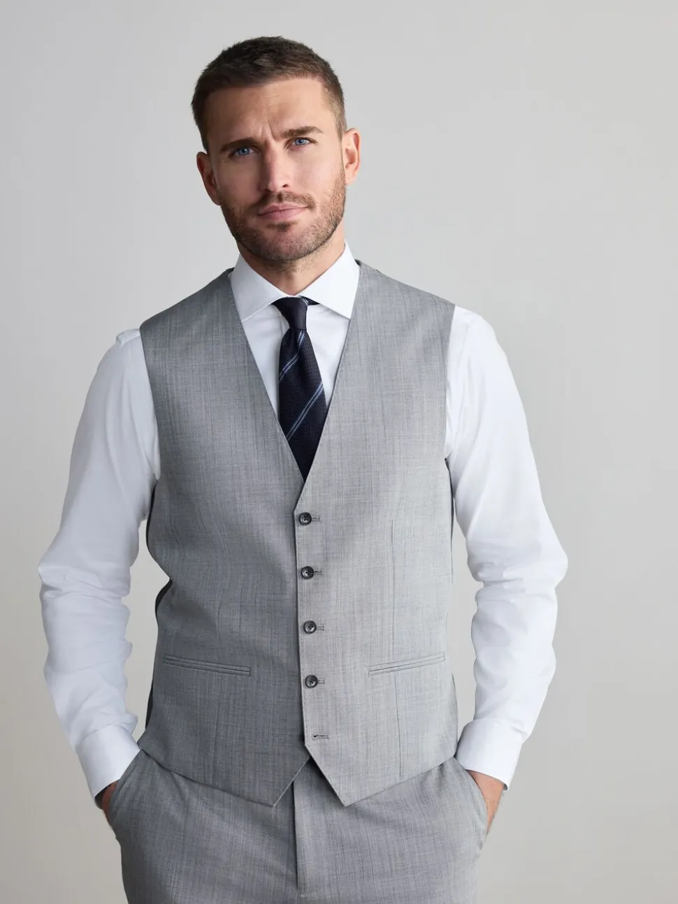 Grijs - Signature Nova Fides wollen gilet