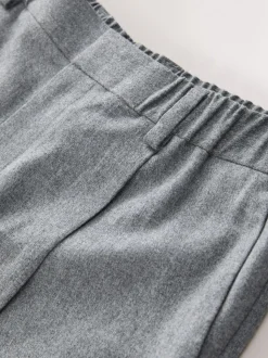 Grijs - Signature Regular Tapered 100% REDA Marino Wool Smart Trousers With Elasticated Back