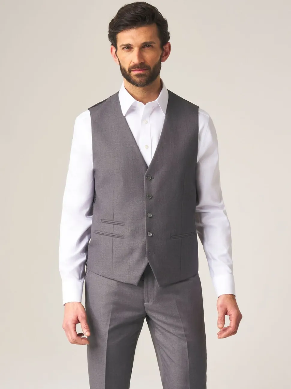 Grijs - Skopes Madrid regular fit gilet