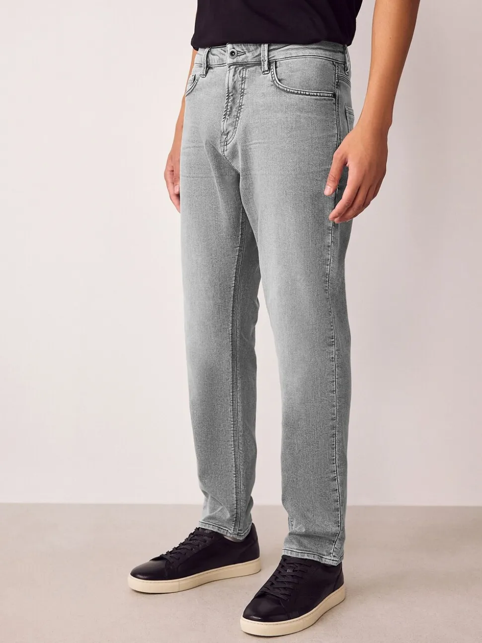 Grijs - Slim Fit - Comfortabele stretchjeans