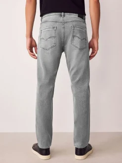 Grijs - Slim Fit - Comfortabele stretchjeans