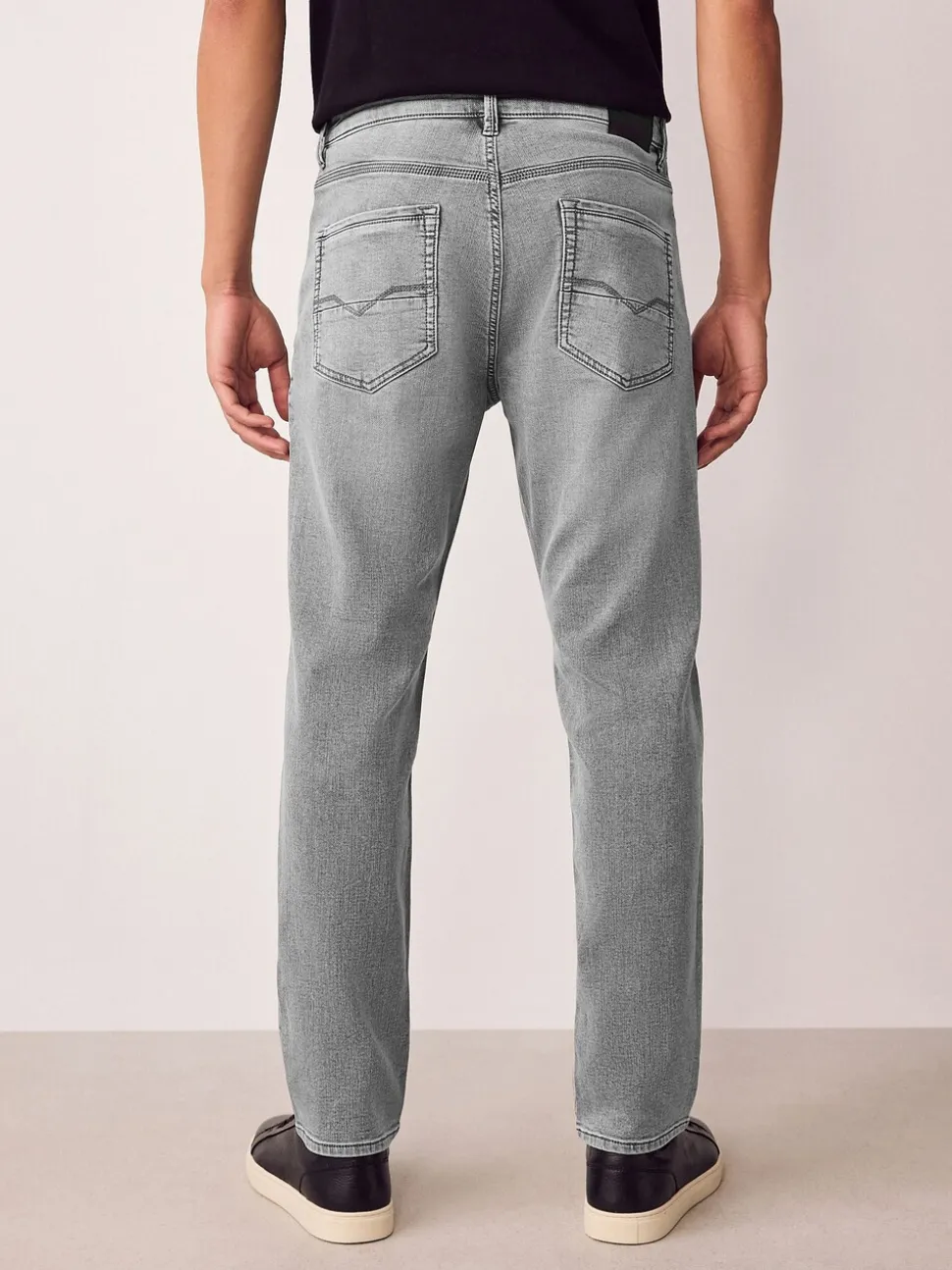 Grijs - Slim Fit - Comfortabele stretchjeans