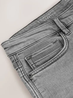 Grijs - Slim Fit - Comfortabele stretchjeans