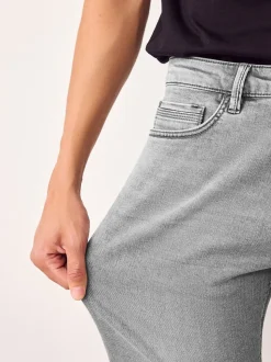 Grijs - Slim Fit - Comfortabele stretchjeans