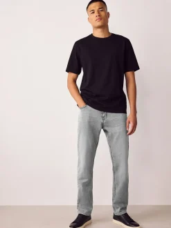 Grijs - Slim Fit - Comfortabele stretchjeans