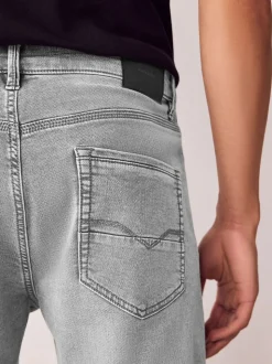 Grijs - Slim Fit - Comfortabele stretchjeans