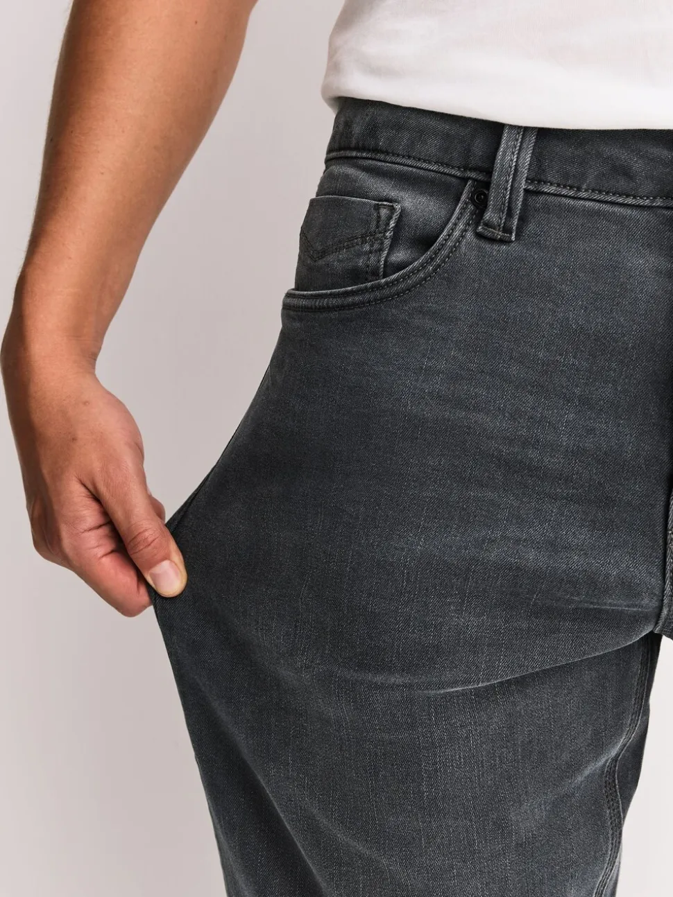 Grijs - Slim Fit - Motionflex jeans