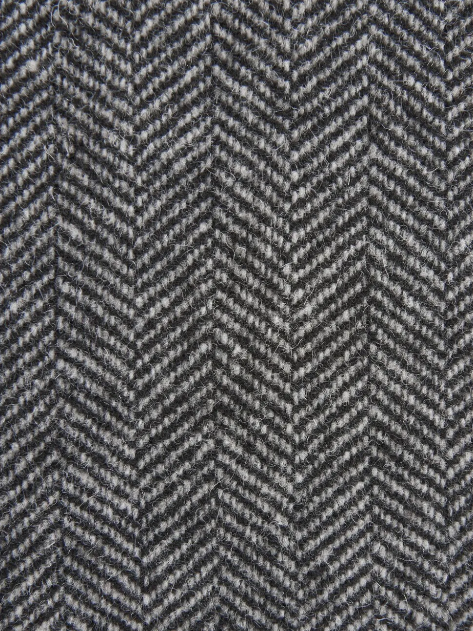 Grijs - Slim Fit - Signature Nova Fides Blazer van wolblend met visgraatmotief