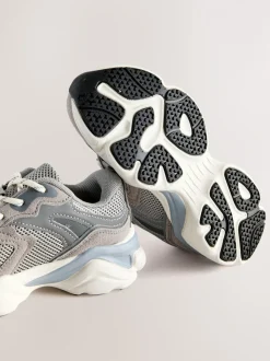 Grijs - Sneakers met veters